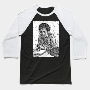 SIMONE DE BEAUVOIR ink portrait .1 Baseball T-Shirt